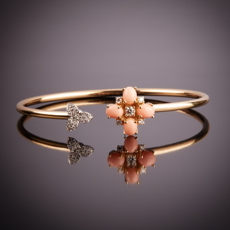 Fortuna, Hard stone and diamond bracelet